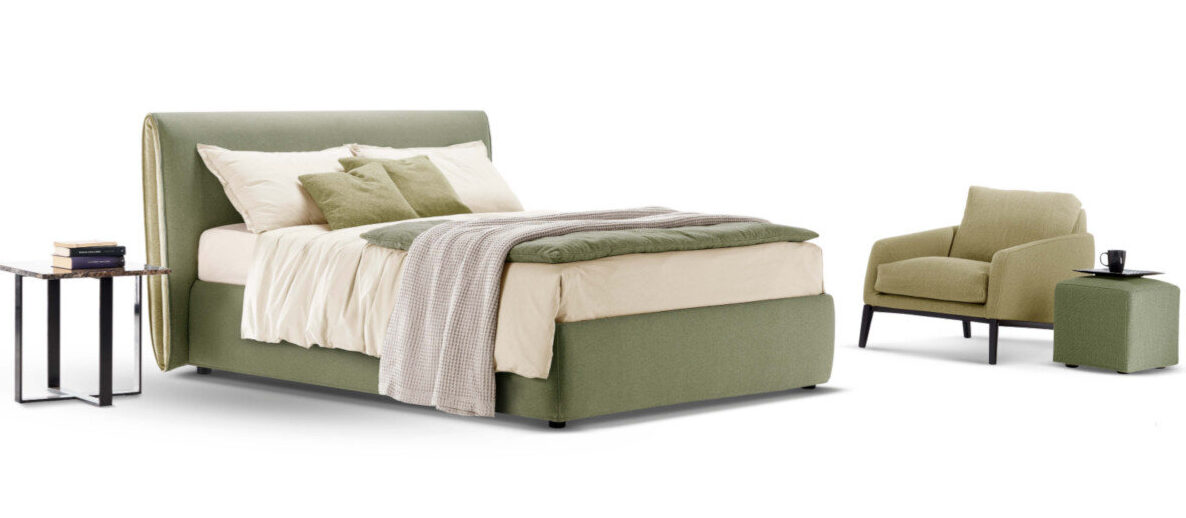 Letto Carme di Rosini Night rivenditore Abiesse 1970 Seregno