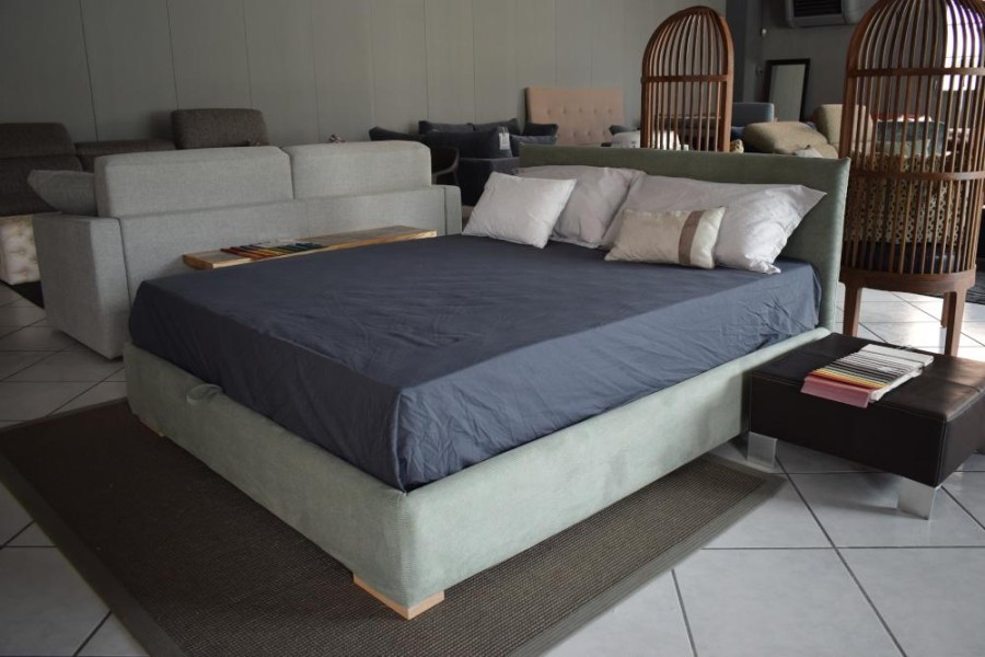 Letto matrimoniale con contenitore Abiesse 1970 Lucy
