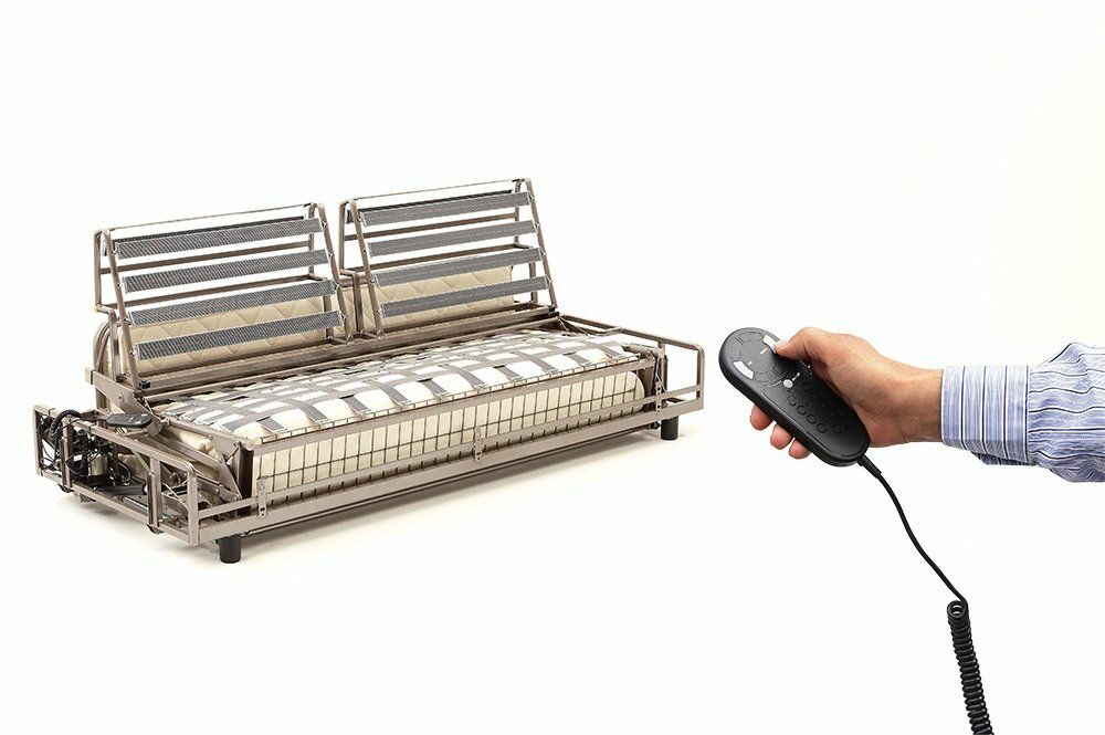 Meccanismo per divano letto con apertura elettrica.