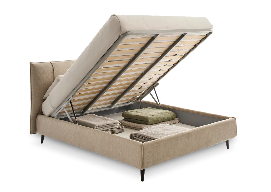 Letto con box contenitore da Abiesse 1970 Seregno