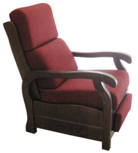 Poltrona rustica con movimento relax da Abiesse 1970 Seregno
