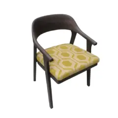 Sedia con struttura in legno masselo di Abiesse 1970 Seregno